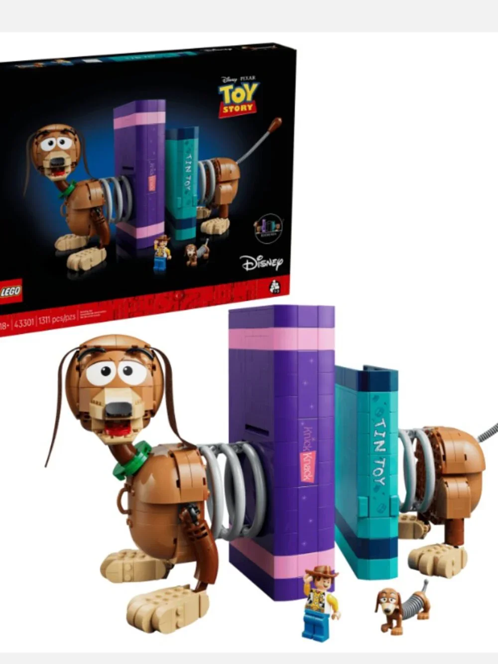 Sealed Lego Disney Pixar Toy Story Slinky Dog Bookends Set 43301